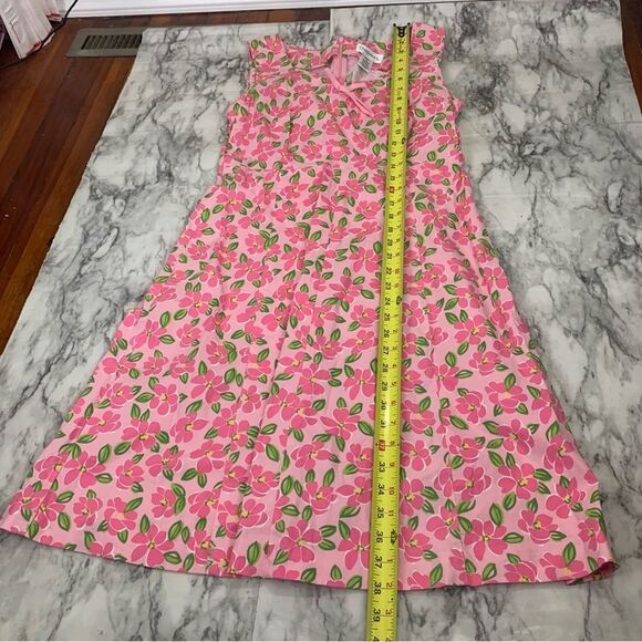 Vintage Chadwick’s Floral Flower Print Pink sleeveless Dress Y2K Boho Size 10 - Picture 8 of 8